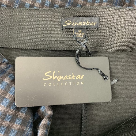 Shinestar NWT Medium Straight Pencil Skirt Plaid - Picture 3 of 4